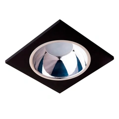 Врізний точковий світильник MJ-Light 6002S BK + 3001R CH