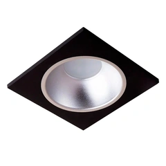 Врезной точечный светильник MJ-Light 6002S BK + 3001R SS