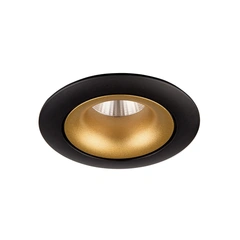 Врізний точковий світильник MJ-Light SL7468-3-12W BK+GD 3000K
