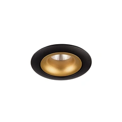 Врізний точковий світильник MJ-Light SL7468-2,5-7W BK+GD 3000K