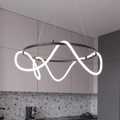 Люстра MJ-Light ROPE D800 4000K BK 10020