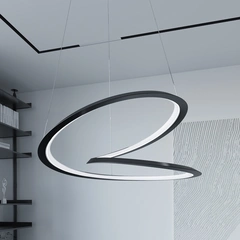 Люстра MJ-Light HELIX D600 4000K BK 12026