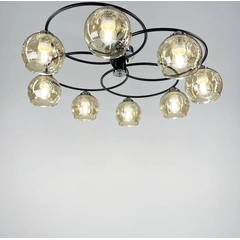 Люстри IKA 82152188 Кількість ламп: 8 Колір корпусу: Чорний