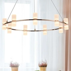 Люстра LIVO 62256122 Діаметр: 80см Колір корпусу: Золотий
