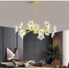 Люстра FIDELIE 85618726 Колір корпусу: Латунь