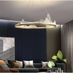 Люстра LAURIN 24109595 Діаметр: 50см Колір корпусу: Латунь