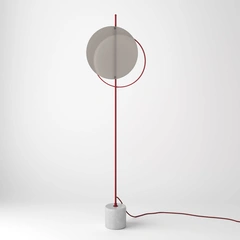 Торшер Mid glass F-Cherry-RAL 3005