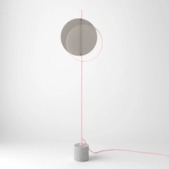 Торшер Mid glass F-Pink-RAL 3015