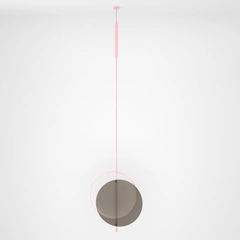 Подвесной светильник Mid glass L-Pink-RAL 3015