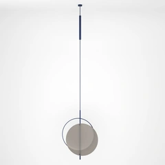Підвісний світильник Mid glass L-Denim-RAL 5011