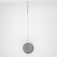 Підвісний світильник Mid glass L-Blue-RAL 5024