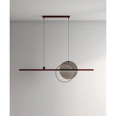 Підвісний світильник Mid glass 1500-Cherry-RAL 3005