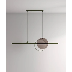 Підвісний світильник Mid glass 1500-Forest-RAL 6003