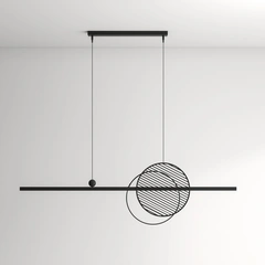 Подвесной светильник Mid 1500-Black-RAL 9005