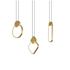 Зеркало Curly Lamp Gold