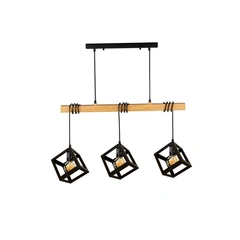 Підвісний світильник Goldlux 314581 Sweden Wood E27 3x20W IP20 Bl