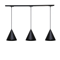 Трековий світильник на три плафони підвісний Track-3 Mont TP180-1000-3 Black Atmolight