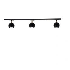Трековий світильник на три плафони стельовий Track-3 Bowl GU10 TL90-1000-3 Black Atmolight