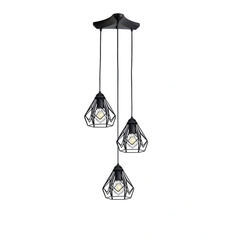 Люстра (підвісний світильник) Bevel C165-3 Black Atmolight