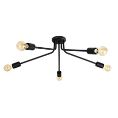 Люстра (світильник стельовий) Attic L-5 C400 Black Atmolight