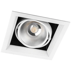 Карданний світильник Feron AL211 LED 30W біла рамка 29779