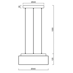 Люстра Osmont ERIS ERI67382, LED 13W, 34 см