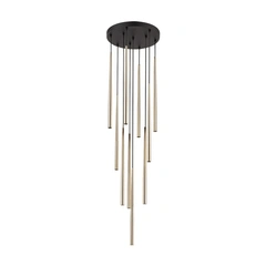 Підвісний світильник TK-Lighting PIANO BLACK GOLD 10 10118