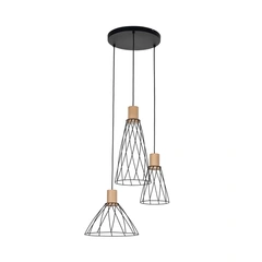 Підвісний світильник TK-Lighting MODESTO WOOD 3 10188