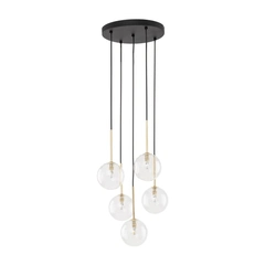 Підвісний світильник TK-Lighting NILOS BLACK/GOLD 5 5943