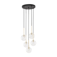 Підвісний світильник TK-Lighting NILOS BLACK/GOLD 5 5943