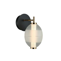 Бра Italux WL-45372-1-WH-CL Rinot Led 1x8W 3000K 470Lm IP20 Bk