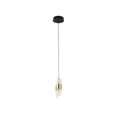 Люстра Italux PND-26374-1-8W-3K-BK-GD Tonga Led 1x8W 3000K 650Lm IP20