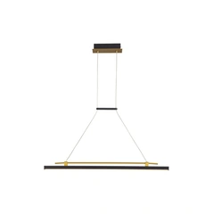 Люстра Italux PND-54638F-16W-3K-BK-GD Merlot Led 1x16W 3000K 560Lm IP20
