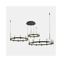 Підвісний світильник Italux PND-83812-60 Almelo Led 60x137.6W 3000K 5347Lm IP20 Bl