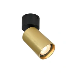Спот Italux SPL-23436-1R-BK-BRSS Nesto GU10 1x10W IP20 Brass