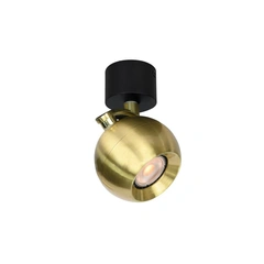 Спот Italux SPL-45379-1R-BK-GD Lafin GU10 1x10W IP20 Gold