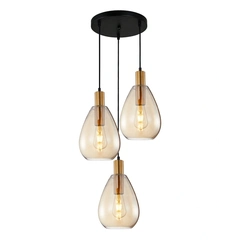 Люстра Italux PND-27812-3A-BRO-AMB Zulo E27 1x40W IP20