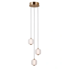 Люстра Italux PND-34362-3-HBR-OPAL Ganti Led 3x8W 3000K 865Lm IP20 Gold