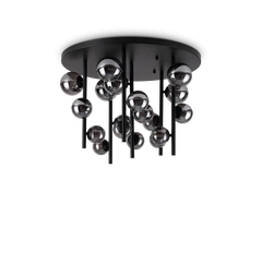 Стельова люстра PERLAGE 18 BK/SM Ideal Lux 328386