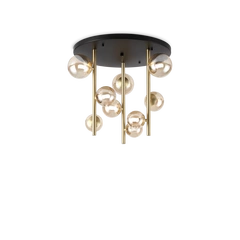 Стельова люстра PERLAGE 9 BK/AM Ideal Lux 328409