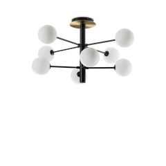 Стельова люстра COSMOPOLITAN 8 BK Ideal Lux 328485