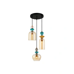 Люстра Italux PND-30263-3A-BRO-AMB Busco E27 3x40W IP20 Gold