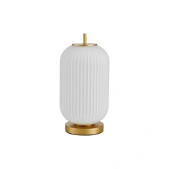 Настільна лампа Italux TB-28798-1-GD-WH Olmeto E27 1x10W IP20 Gold