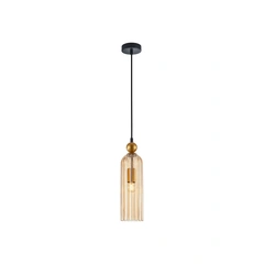 Підвісний світильник Italux PND-28636-1L-GD-AMB Levie E27 1x40W IP20 Gold