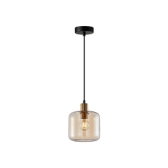 Підвісний світильник Italux PND-29257A-1-BRO-AMB Zona E27 1x40W IP20 Gold