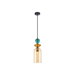 Підвісний світильник Italux PND-30263-1C-BRO-AMB Busco E27 1x40W IP20 Gold