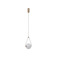 Підвісний світильник Italux PND-34361-S-HBR-OPAL Rastia Led 1x6W 3000K 650Lm IP20 Gold