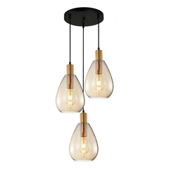 Люстра Italux PND-27812-3A-BRO-AMB Zulo E27 1x40W IP20