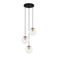 Люстра Italux PND-58867-3S-BK-BRO Sarpo E27 3x40W IP20