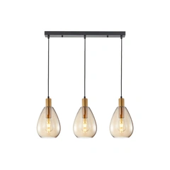 Підвісний світильник Italux PND-27812-3-BRO-AMB Zulo E27 3x40W IP20